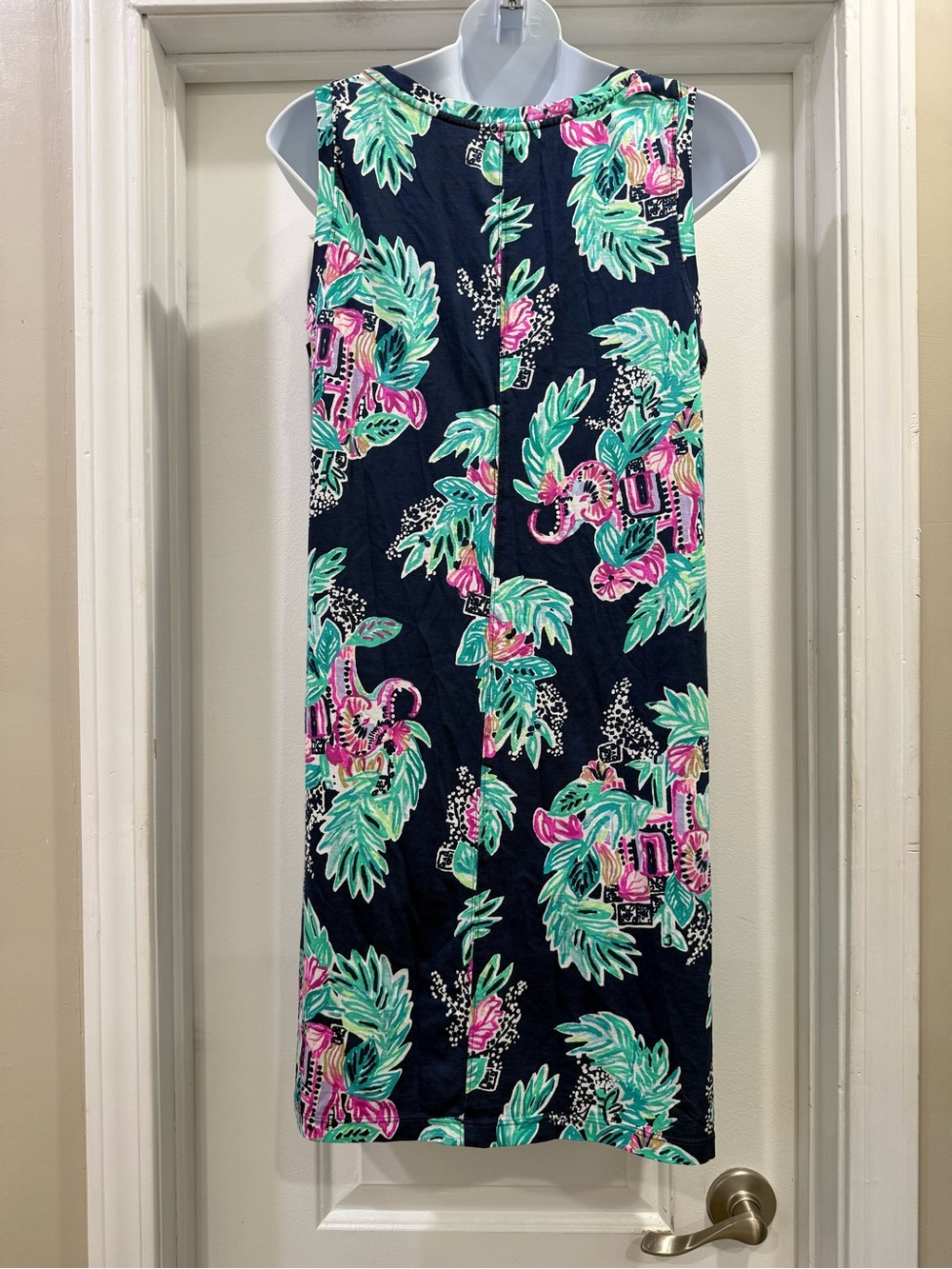 Lilly Pulitzer Raylee Pima Cotton Inky Wave Peanut Gallery Dress Size M πππ - Picture 4 of 12